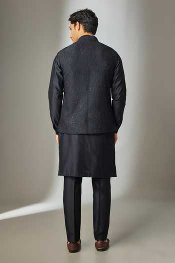 SALIL BHATIA Zari Embellished Nehru Jacket Set 