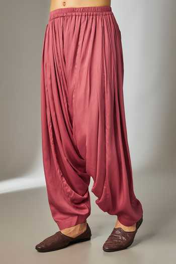 Salil Bhatia Pink Georgette, Satin, Modal Thread Embellished Kurta Set Online at Aza Fashions Salil Bhatia_Pink Georgette, Satin, Modal Thread Embellished Kurta Set _Online_at_Aza_Fashions