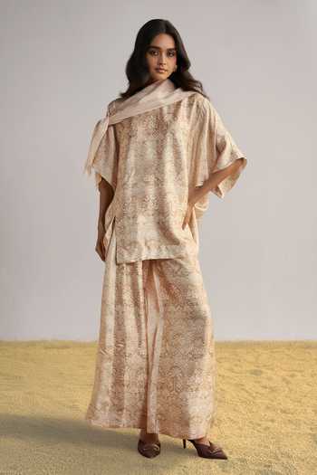 Shop_Dash And Dot_Ivory Lace Printed Scarf 