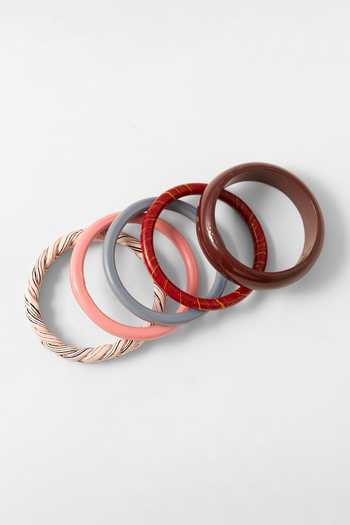 MAALICIOUS JEWELRY Lac Bangles Bundle - Set of 5 