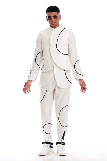 Buy Antar Agni Ivory Cotton, Silk Embroidery Big Moth Circles Shirt Online at Aza Fashions Buy_Antar Agni_Ivory Cotton, Silk Embroidery Big Moth Circles Shirt _Online_at_Aza_Fashions