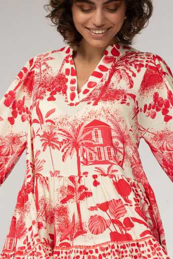 Inoa Biennials Vermelho Print Dress 