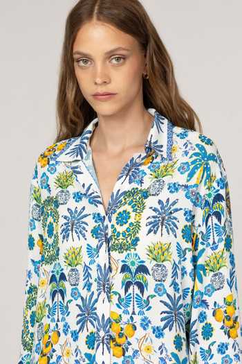 Inoa Bonnie Printed & Crystal Front Shirt 