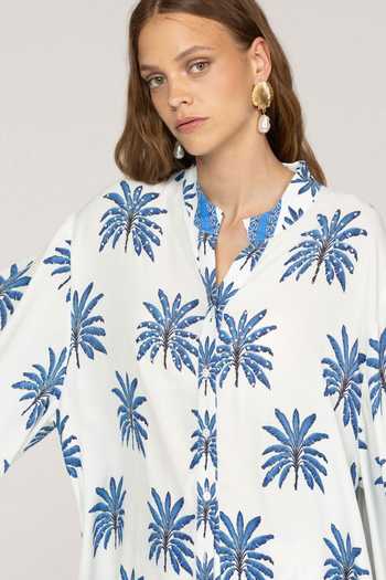 Inoa Crystals Work Cherry Shirt 