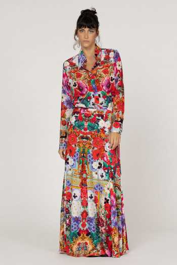 Inoa Daisy Tussie Mussie Floral Print Shirt 