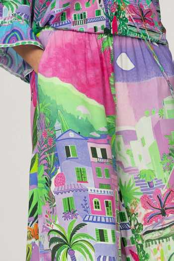 Inoa_Multi Color Silk Lina Hermosa Print Pant _Online_at_Aza_Fashions