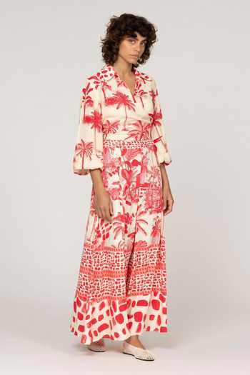 Inoa Lucia Vermelho Print Skirt 