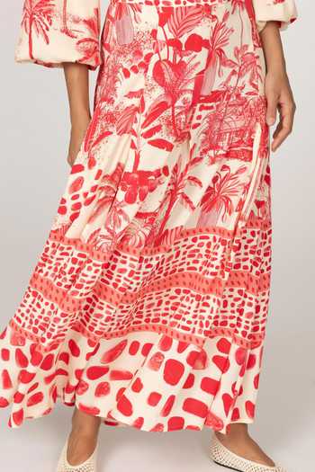 Inoa Lucia Vermelho Print Skirt 