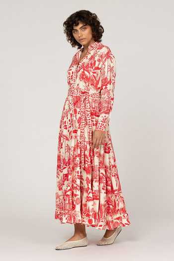 Inoa Perorian Vermelho Print Dress 