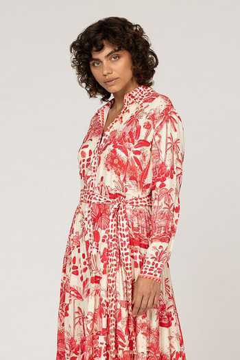 Inoa Perorian Vermelho Print Dress 