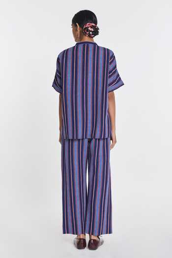 Payal Pratap Gentiana Oversized Striped Shirt 