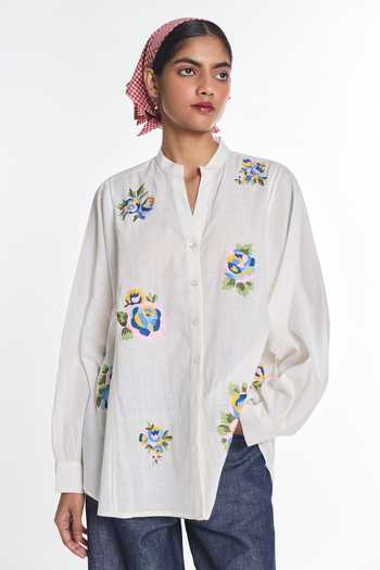 Payal Pratap Mistletoe Panel Shirt 