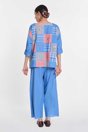 Payal Pratap Bluebonnet Elasticated Pant 