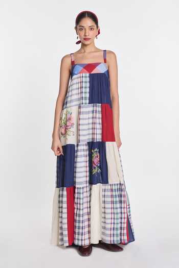Payal Pratap Rafflesia Patchwork Dress 