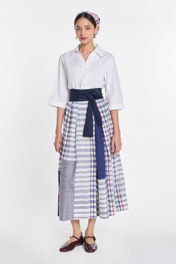 Payal Pratap Ivy Patchwork Wrap Dress 