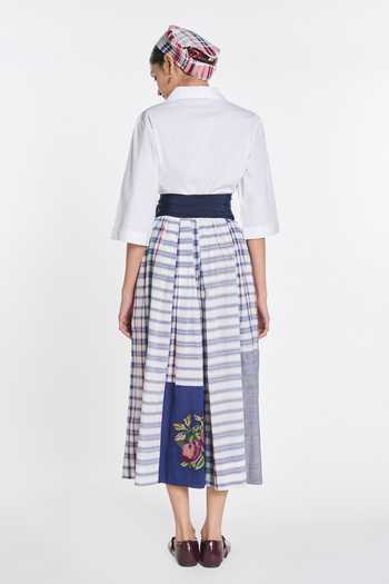 Payal Pratap Ivy Patchwork Wrap Dress 