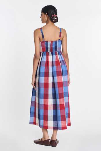 Payal Pratap Asphodel Multicheck Dress 