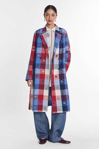 Buy Payal Pratap Multi Color Cotton, Linen Notched Neck Hellebore Printed Jacket Online at Aza Fashions Buy_Payal Pratap_Multi Color Cotton, Linen Notched Neck Hellebore Printed Jacket _Online_at_Aza_Fashions