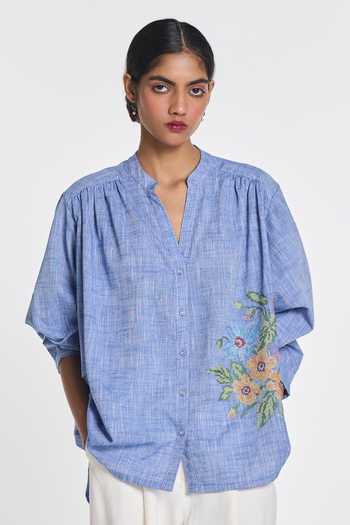 Payal Pratap Celandine Embroidered Shirt 