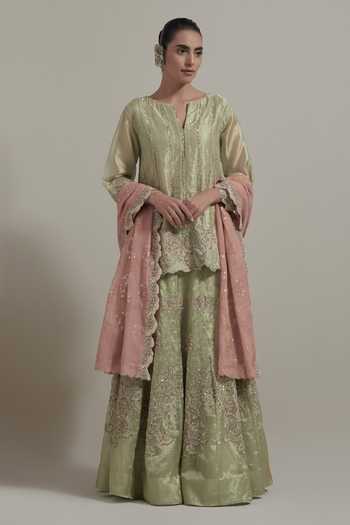 Kavita Bhartia Embellished Kurta Skirt Set 