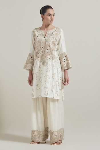 Kavita Bhartia Cutwork Embellished Kurta & Salwar Set 