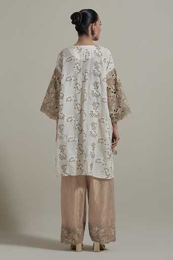 Kavita Bhartia Silk Tissue Kurta & Salwar Set 