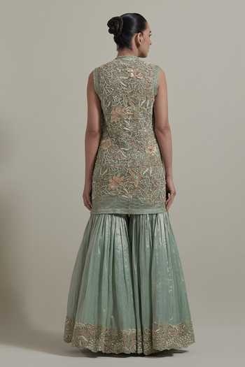 Kavita Bhartia Embellished Cape & Sharara Set 