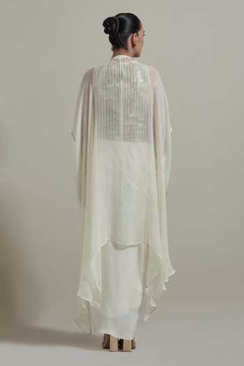 Kavita Bhartia Hand Embellished Cape Skirt Set 