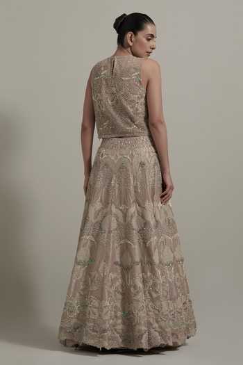 Kavita Bhartia Floral Embroidered Lehenga Set 