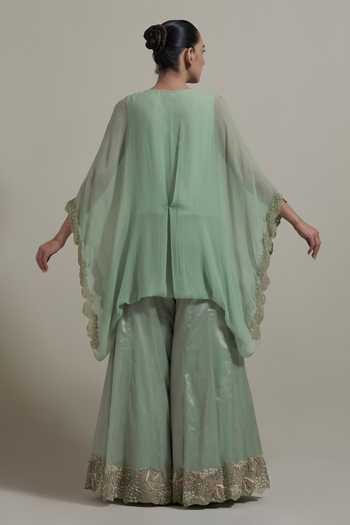 Kavita Bhartia Yoke Embroidered Kaftan & Skirt Set 