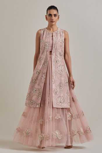 Kavita Bhartia Hand Embellished Skirt Set 
