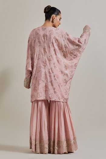 Kavita Bhartia Hand Embellished Kaftan & Sharara Set 