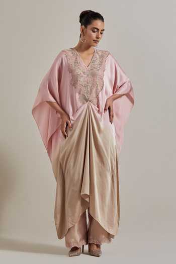 Kavita Bhartia Hand Embellished Kaftan & Pant Set 