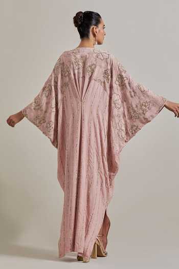 Kavita Bhartia Hand Embellishment Crepe Kaftan 