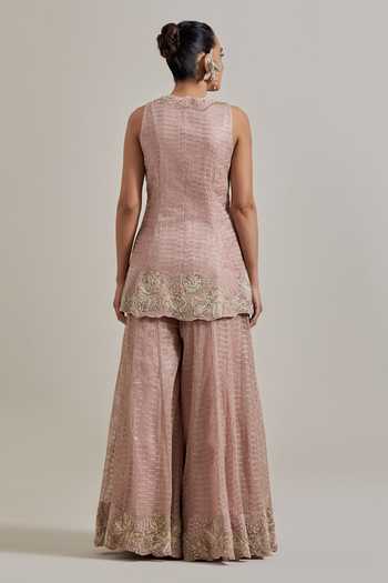 Kavita Bhartia Hand Embellished Kurta Sharara Set 