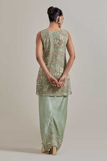 Kavita Bhartia Hand Embellished Kurta & Skirt Set 