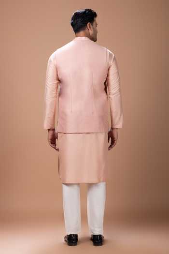 Priyanka Haralalka Cotton Silk Kurta Set With Bundi 