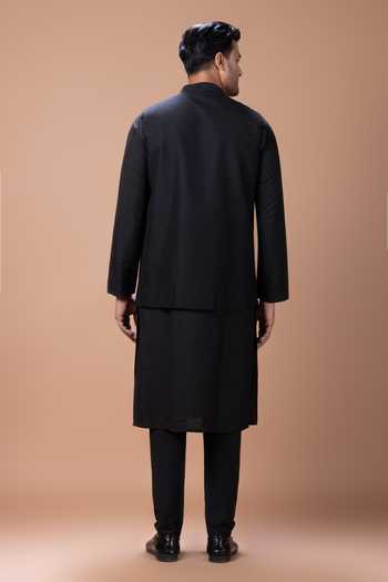 Priyanka Haralalka Cotton Silk Nehru Jacket & Kurta Set 