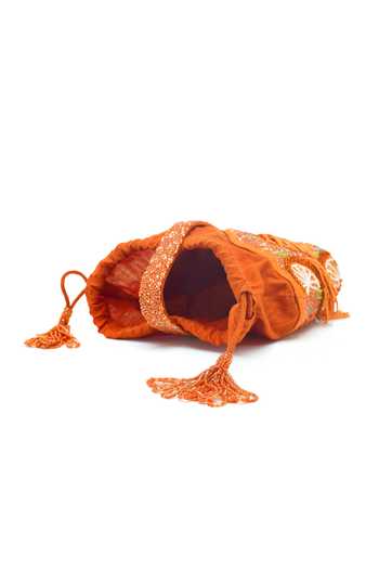 APT FOREVER Orange Citrus Bucket Bag Online at Aza Fashions APT FOREVER_Orange Citrus Bucket Bag _Online_at_Aza_Fashions