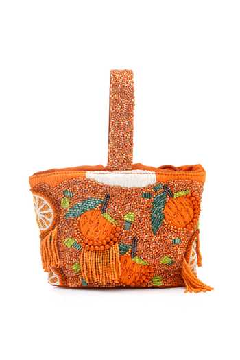 APT FOREVER Citrus Orange Bucket Bag 