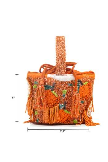 Shop APT FOREVER Orange Citrus Bucket Bag Shop_APT FOREVER_Orange Citrus Bucket Bag