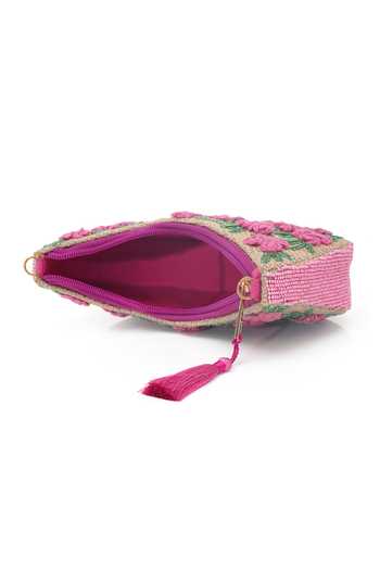 Buy_APT FOREVER_Pink Garden Glow Clutch Bag _Online_at_Aza_Fashions