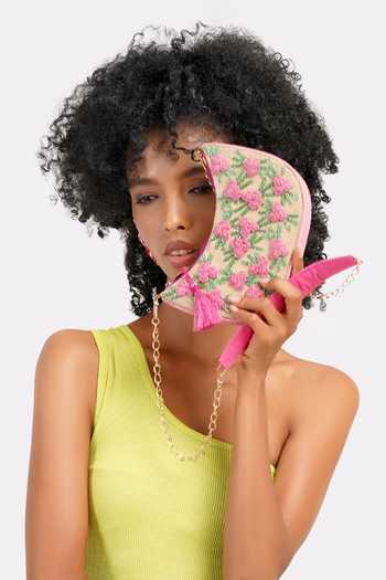 Shop_APT FOREVER_Pink Garden Glow Clutch Bag _Online_at_Aza_Fashions