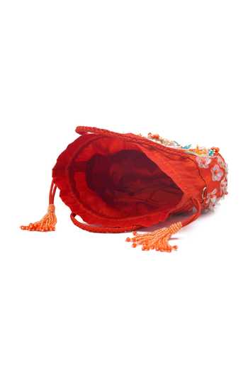 Buy_APT FOREVER_Red Colour Pop Clutch Bag _Online_at_Aza_Fashions