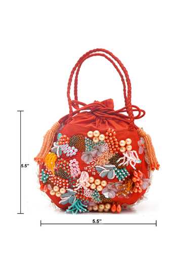 Buy_APT FOREVER_Red Colour Pop Clutch Bag 