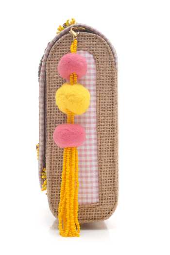 APT FOREVER_Pink Dreamy Butterfly Clutch Bag _at_Aza_Fashions