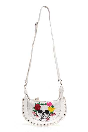 APT FOREVER Rockstar Skull Clutch Bag