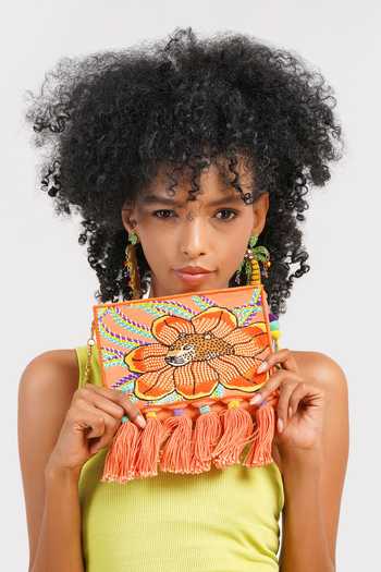 Shop_APT FOREVER_Orange Trendy Leopard Clutch Bag 