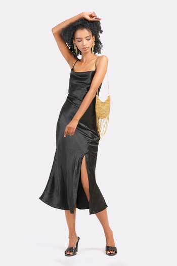 Buy_APT FOREVER_Gold Twirl And Tassel Clutch Bag _Online_at_Aza_Fashions