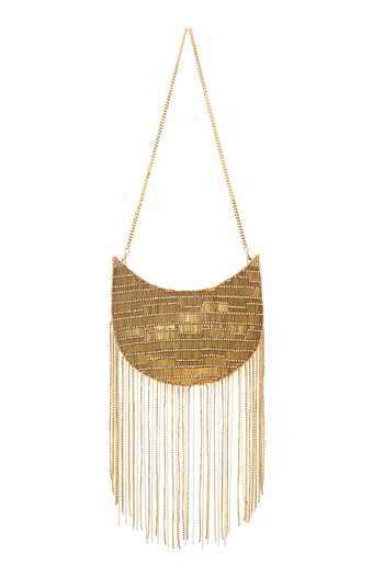APT FOREVER Twirl & Tassel Clutch Bag 